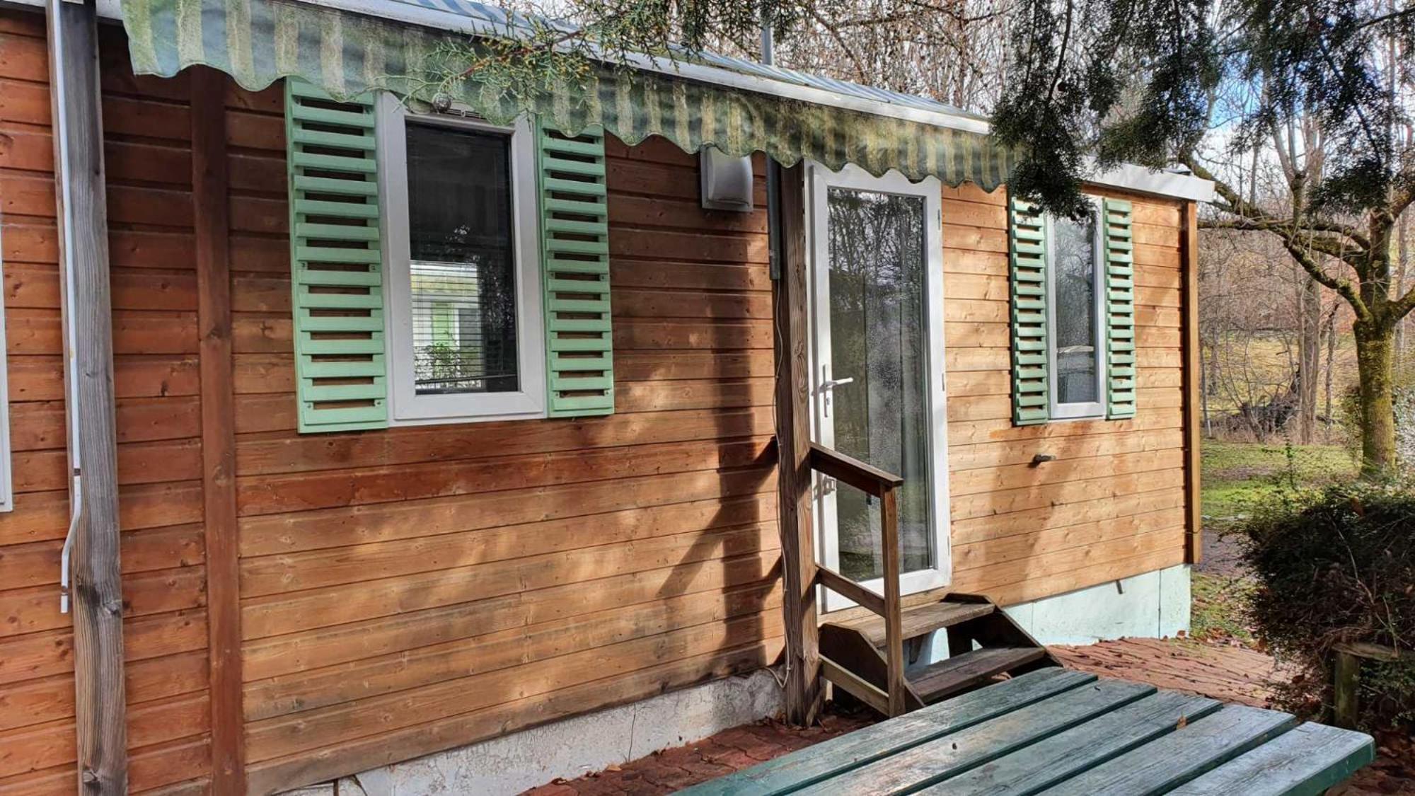 Camping L'Enclave Mobil-Home Estavar Kültér fotó